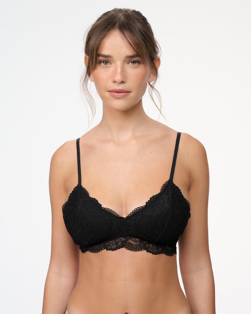 ברלט תחרה עם קאפ נשלף - BLACK – תמונה 5