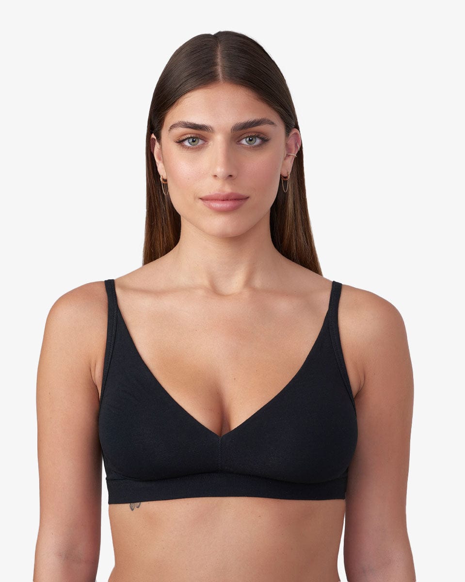 ברלט כותנה אלסטן - BLACK – תמונה 1