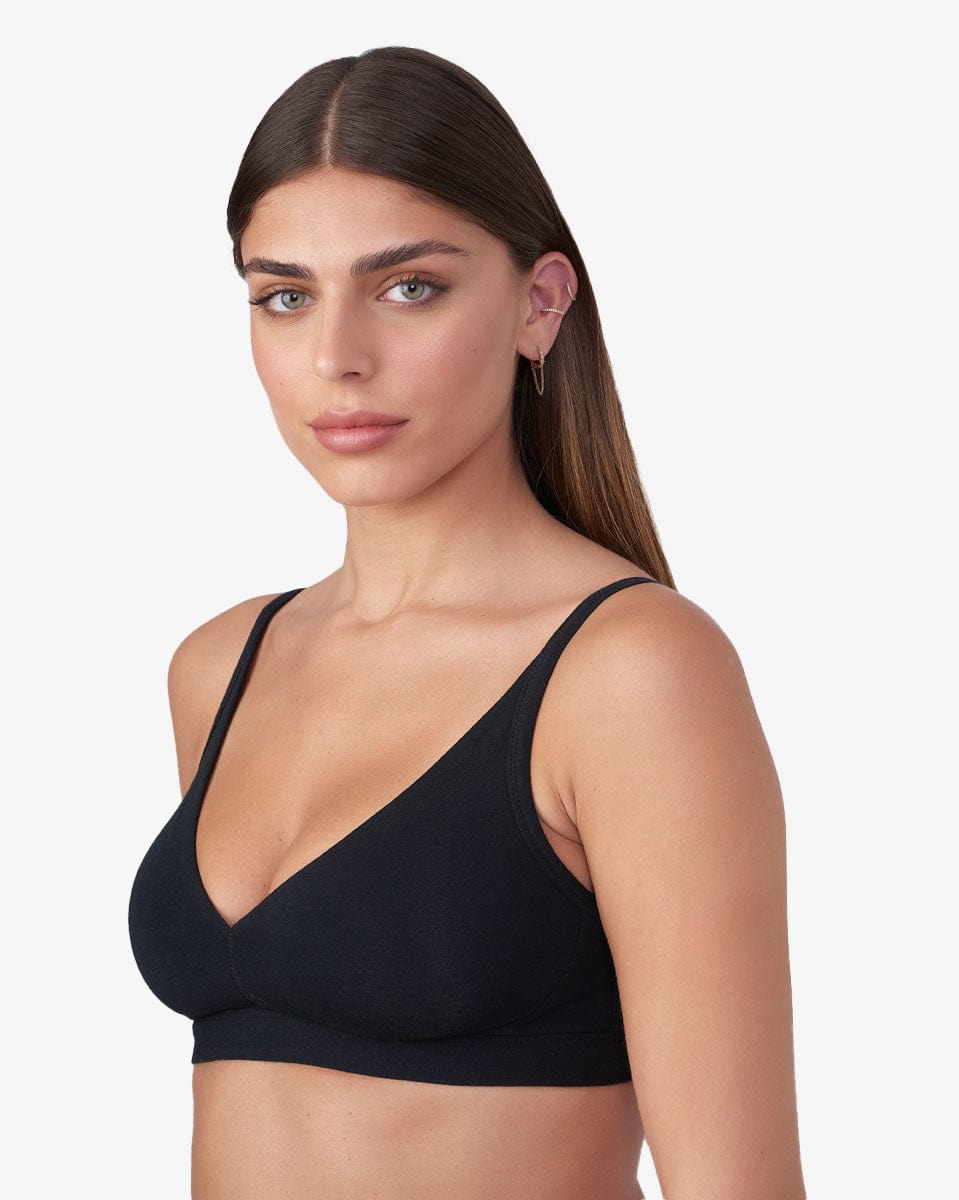 ברלט כותנה אלסטן - BLACK – תמונה 2