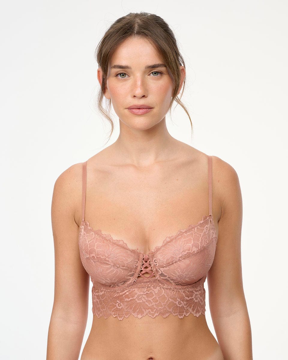 ברלט תחרה עשירה ללא ריפוד - AMBER – תמונה 1