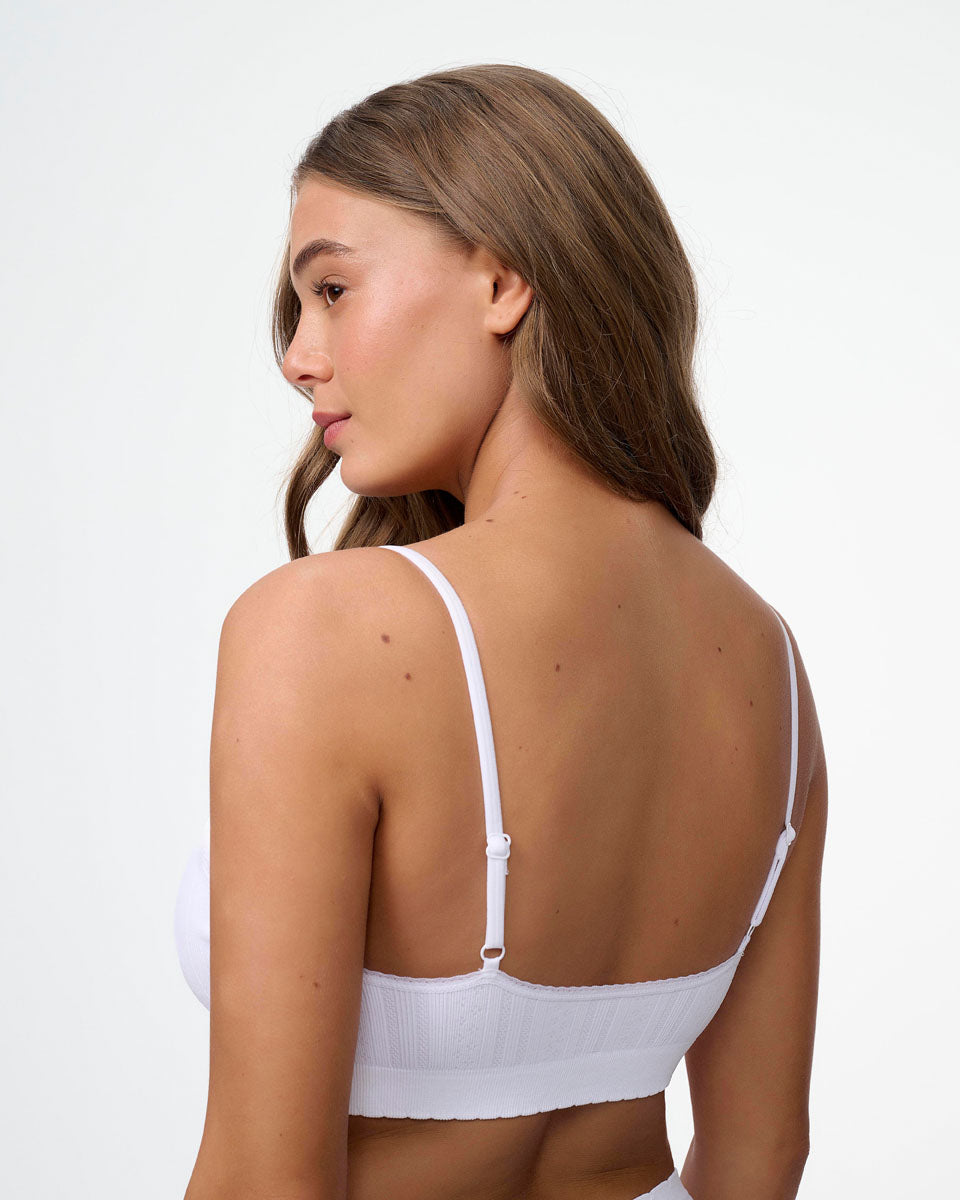 ברלט סימלס פוינטל עם ריפוד נשלף ותחרה עדינה