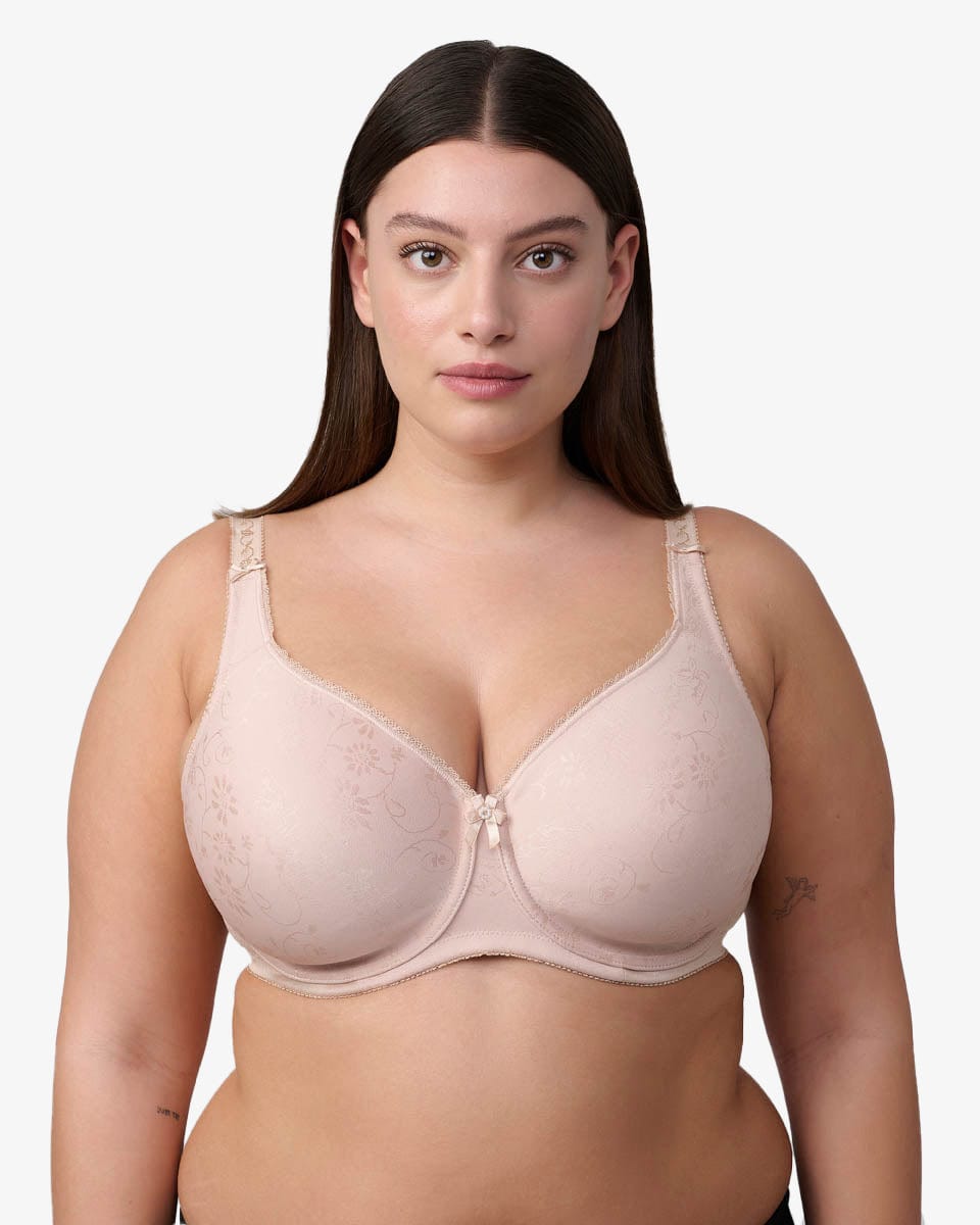 חזיית מינימייזר ללא ריפוד ועם ברזלים - גוף – תמונה 1