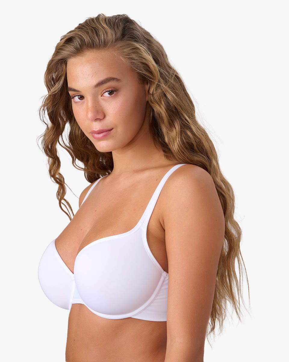 חזיית ספייסר עם ברזלים - WHITE – תמונה 2