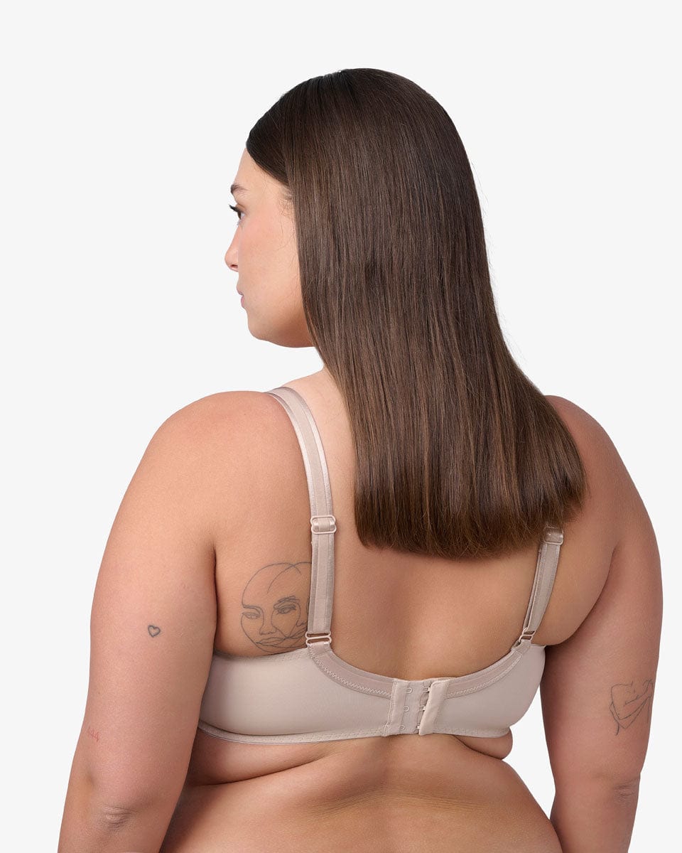 חזיית ספייסר עם ברזלים עד למידות גדולות - NUDE – תמונה 3