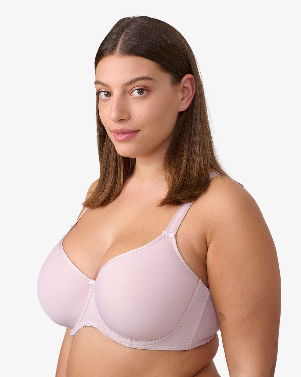 חזיית ספייסר עם ברזלים עד למידות גדולות - PINK – תמונה 2