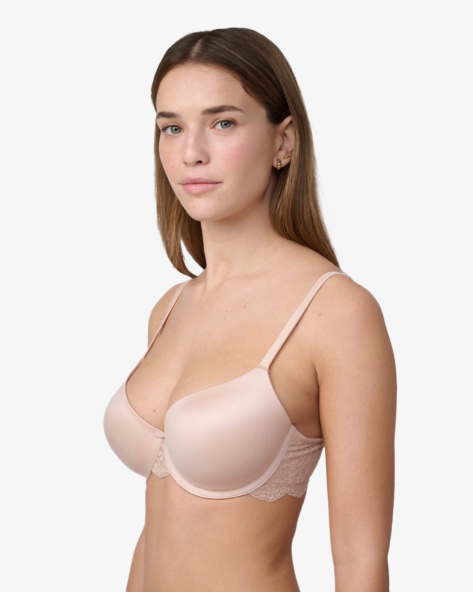 חזייה מרופדת עם ברזלים בטכנולוגיית MEMORY BRA - POWDER – תמונה 2