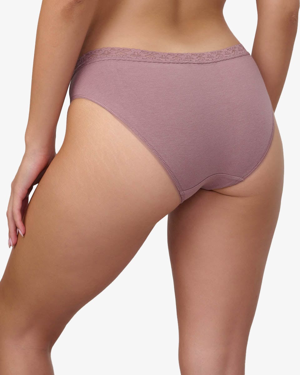 תחתון כותנה ביקיני - SMOKED PURPLE – תמונה 3