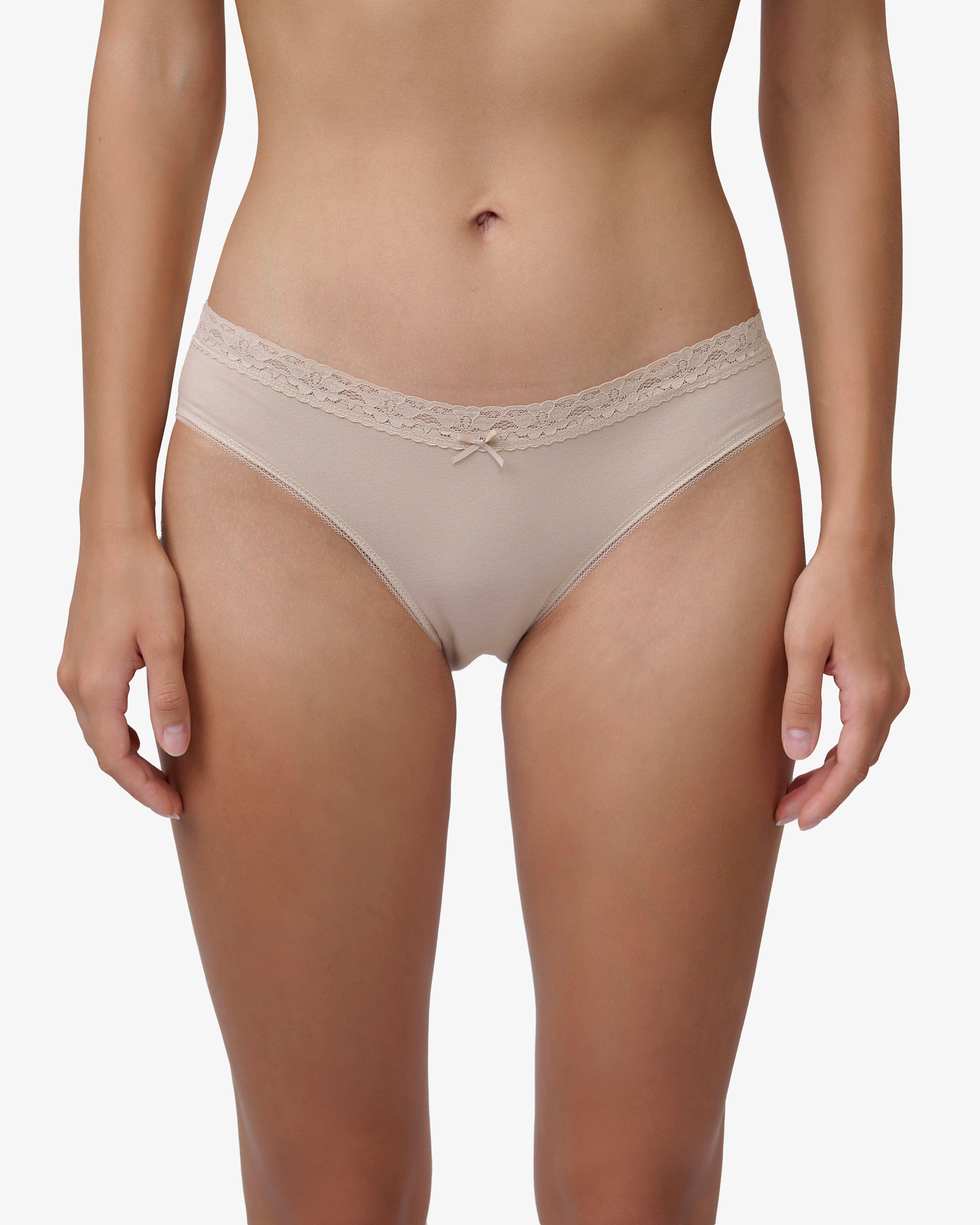 תחתון כותנה ביקיני - NATURAL – תמונה 1