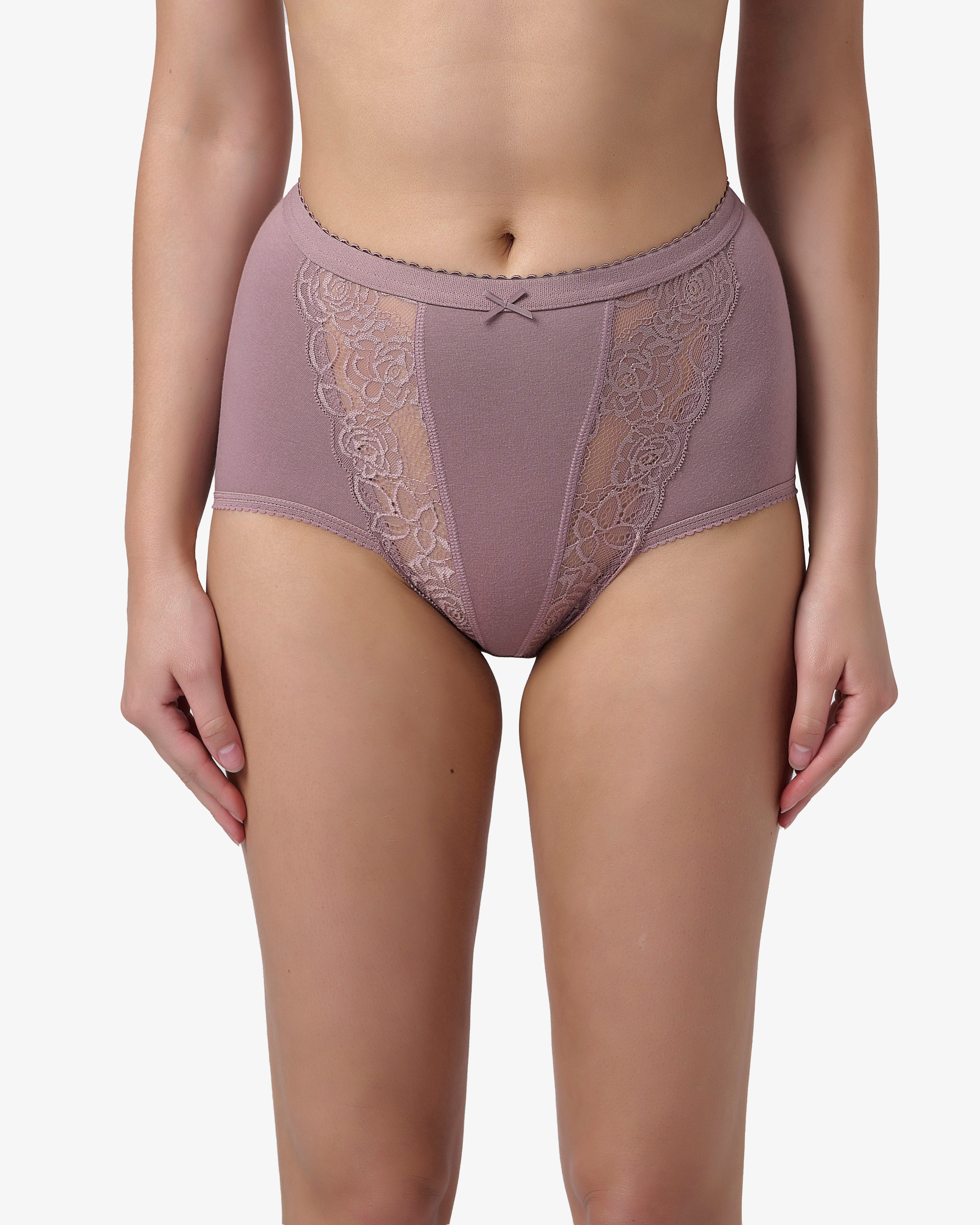 תחתון כותנה מקסי - SMOKED PURPLE – תמונה 1
