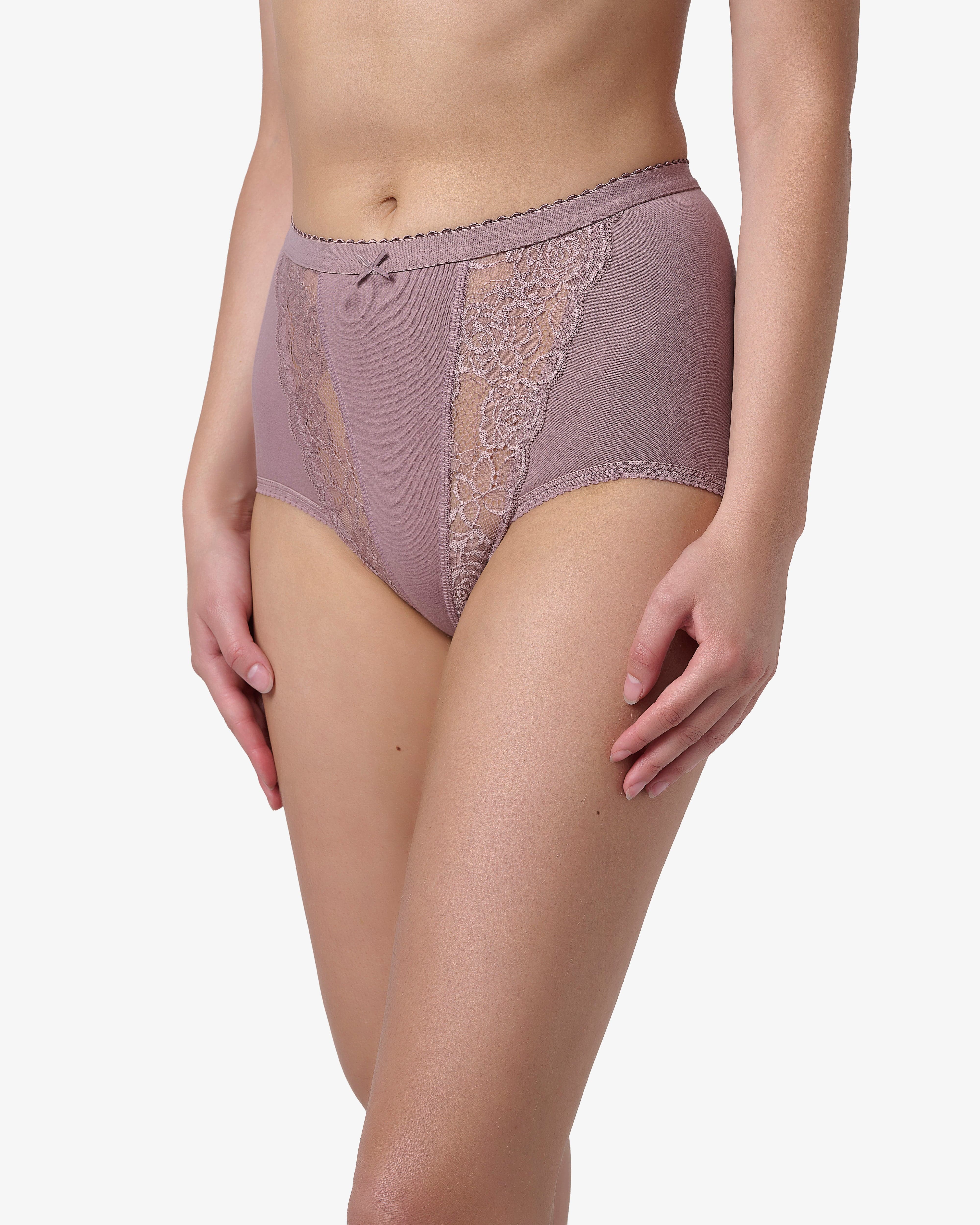 תחתון כותנה מקסי - SMOKED PURPLE – תמונה 2