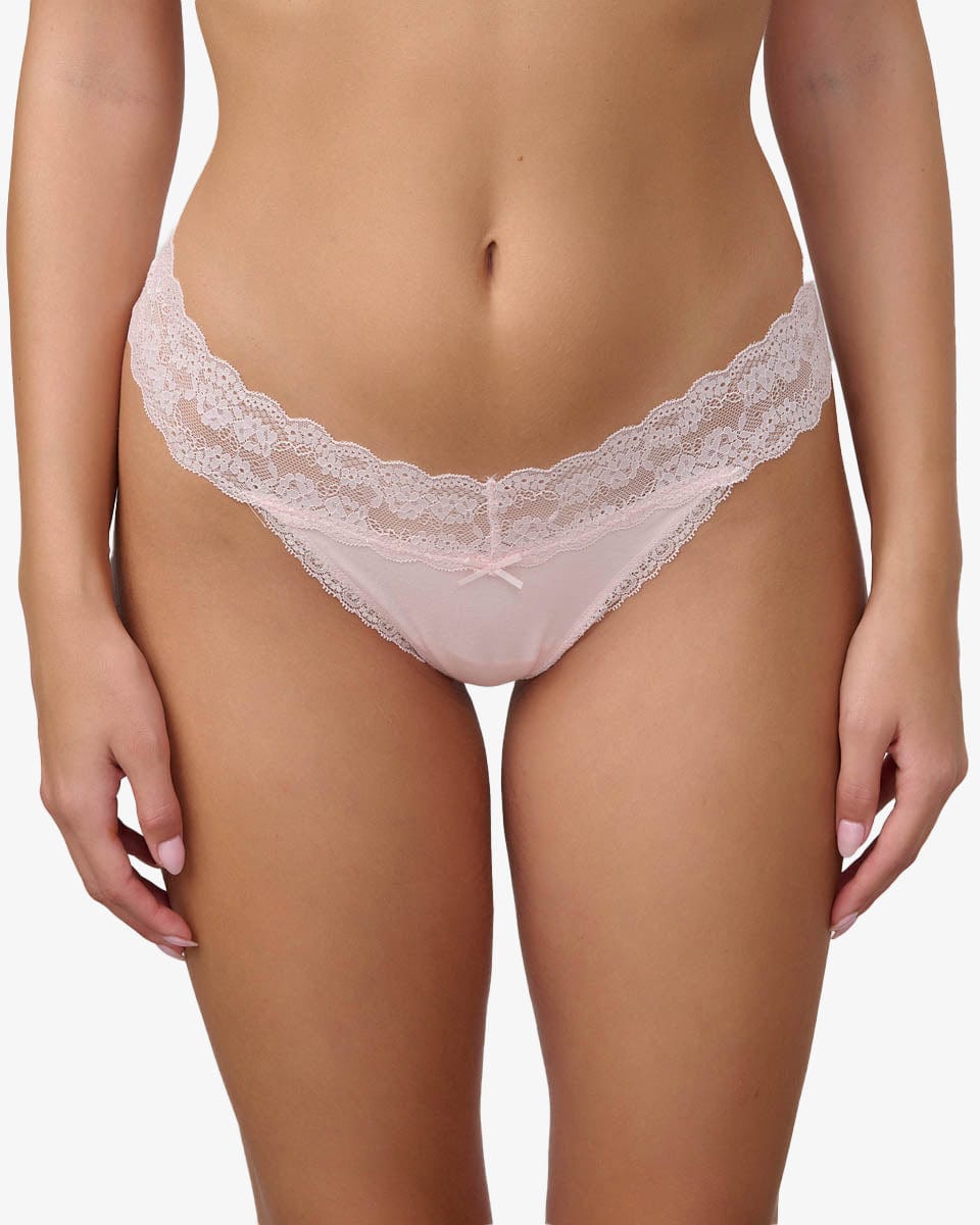 תחתון כותנה חוטיני - L.PINK – תמונה 1