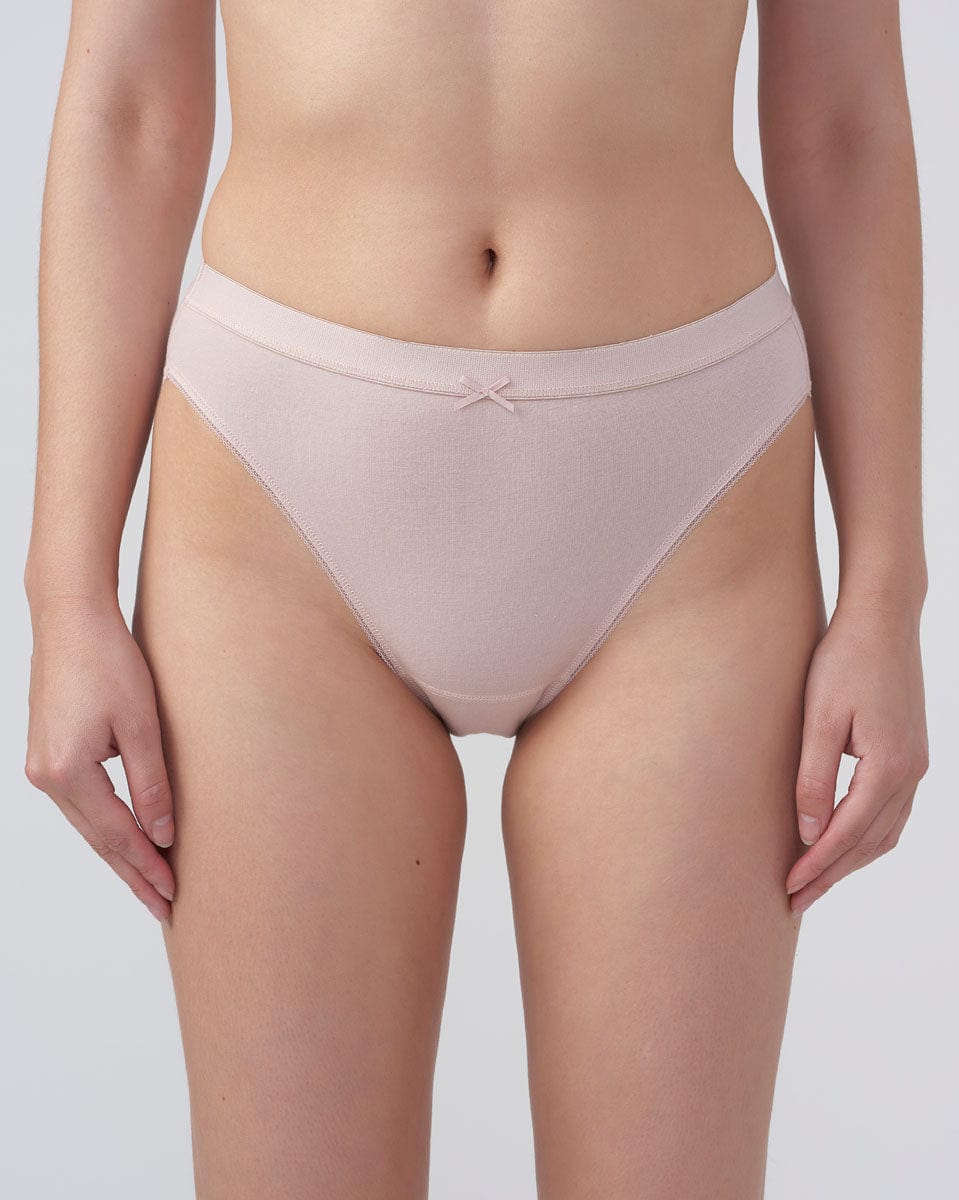 תחתון כותנה ביקיני הי-לג - POWDER – תמונה 1