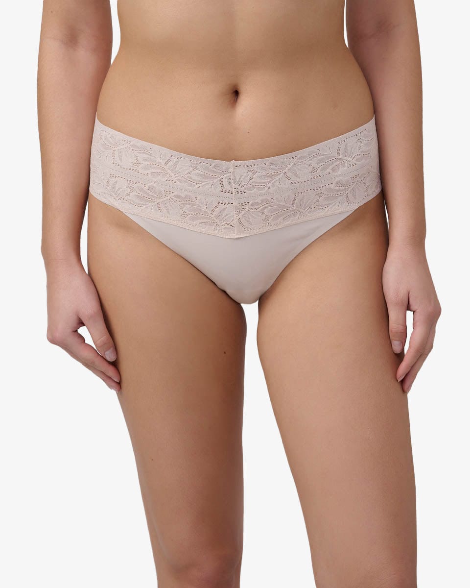 תחתוני ביקיני Invisible בשילוב תחרה - POWDER – תמונה 1