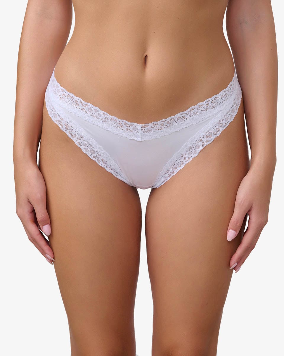 תחתון מיקרופייבר ברזילאי - WHITE – תמונה 1