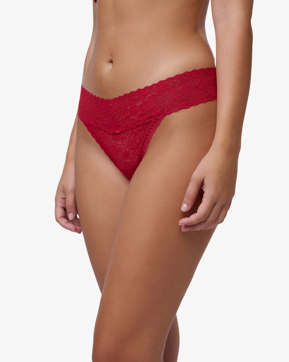 תחתון תחרה חוטיני - RUBY RED – תמונה 2