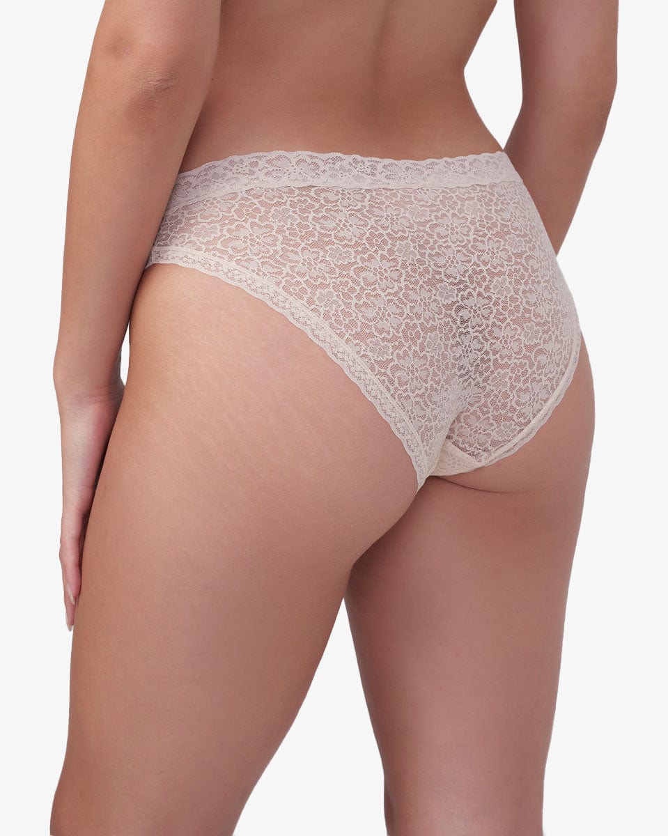 תחתון תחרה ביקיני - OATMEAL – תמונה 3