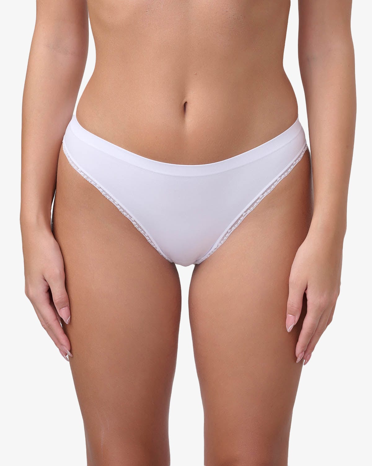 תחתון סימלס ברזילאי - WHITE – תמונה 1