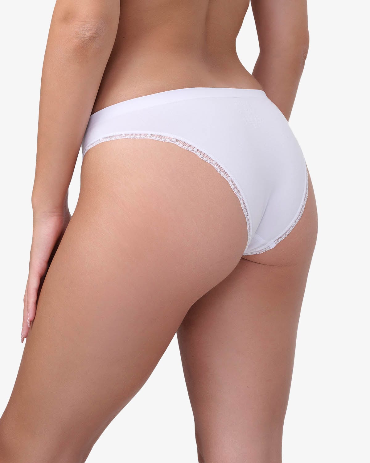 תחתון סימלס ברזילאי - WHITE – תמונה 3