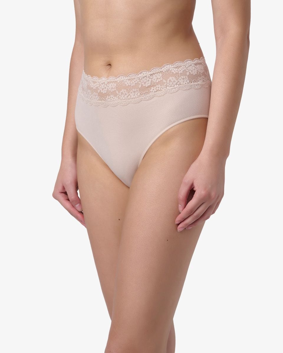 תחתון סימלס מידי בשילוב תחרה רחבה - POWDER – תמונה 2