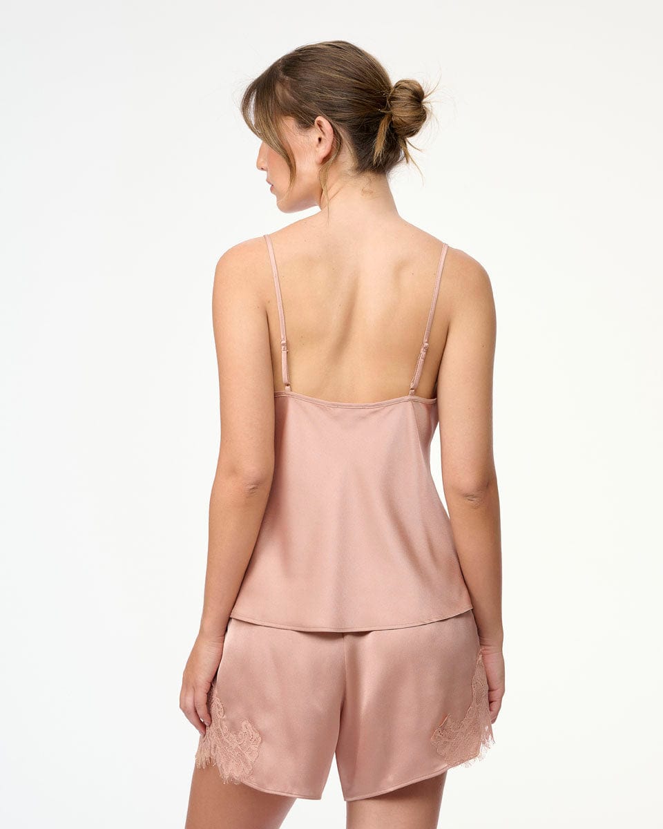 סט בייבי דול סאטן בשילוב תחרה עשירה - GOLD – תמונה 3