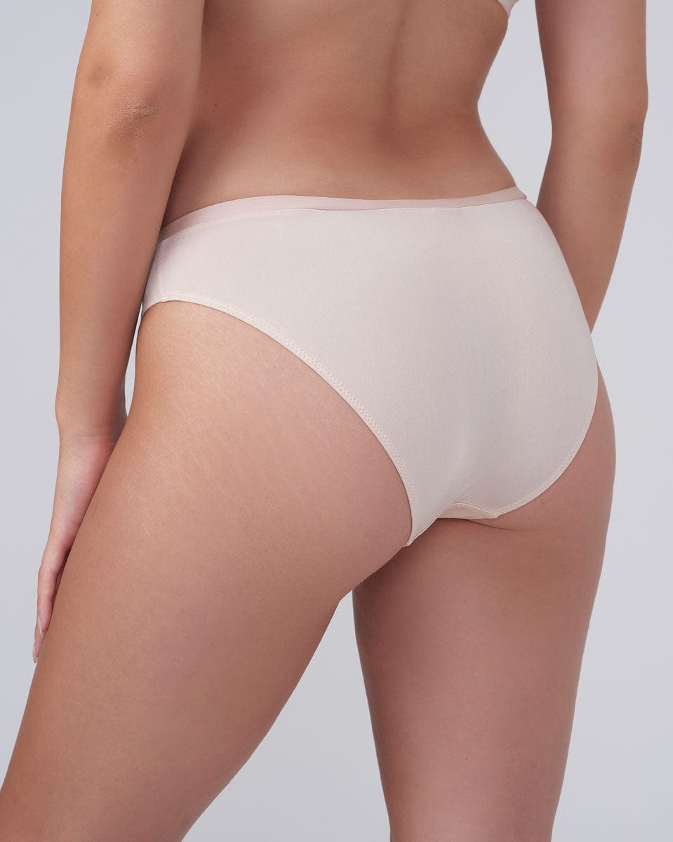 תחתון ביקיני משולב בתחרת פרחים עדינה - PEACH – תמונה 3