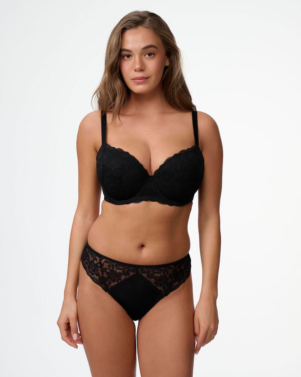 תחתון ביקיני מתחרה פרחונית בשילוב מיקרו