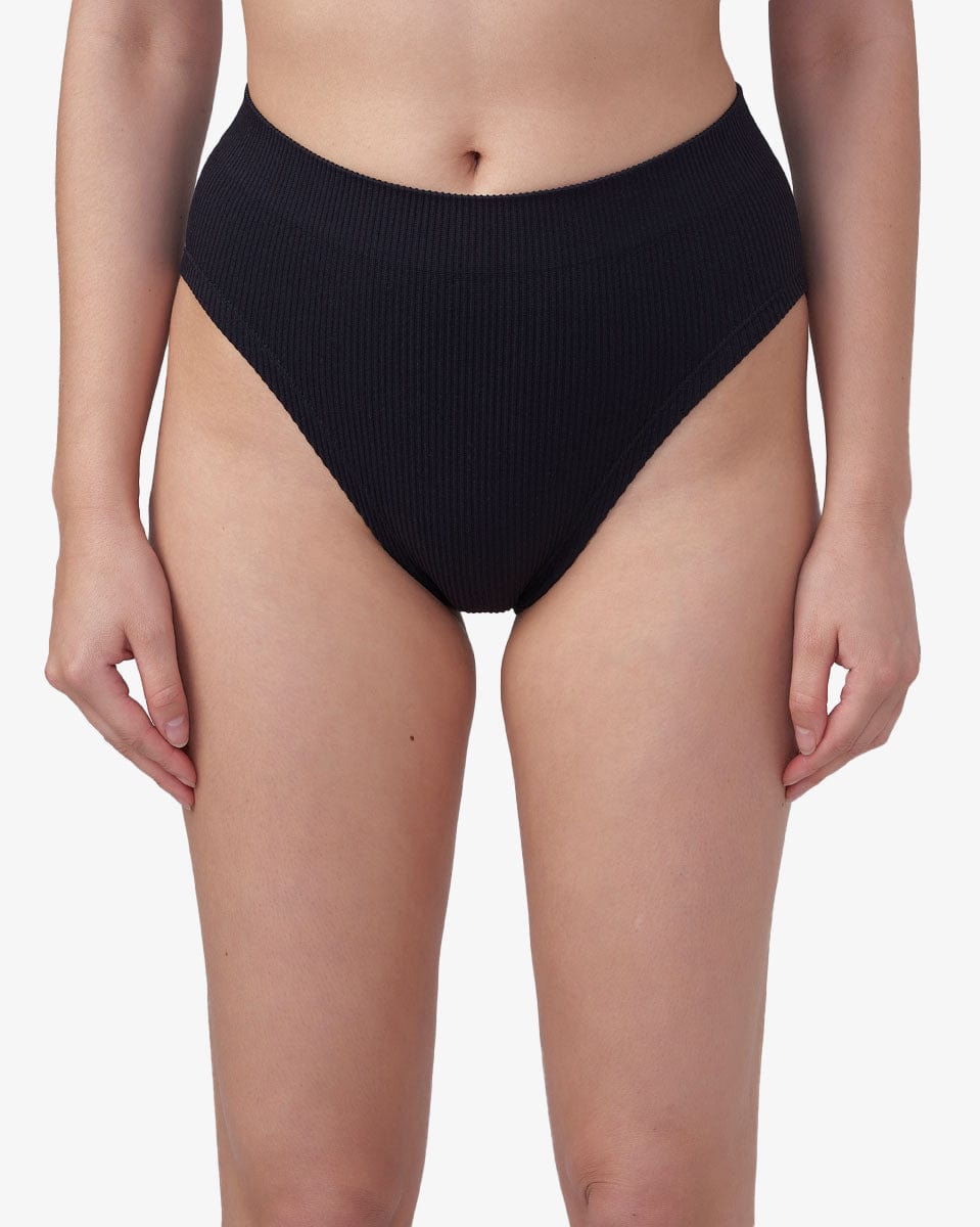 תחתון מידי ריב - BLACK – תמונה 1