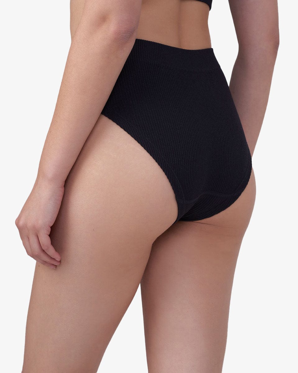 תחתון מידי ריב - BLACK – תמונה 3