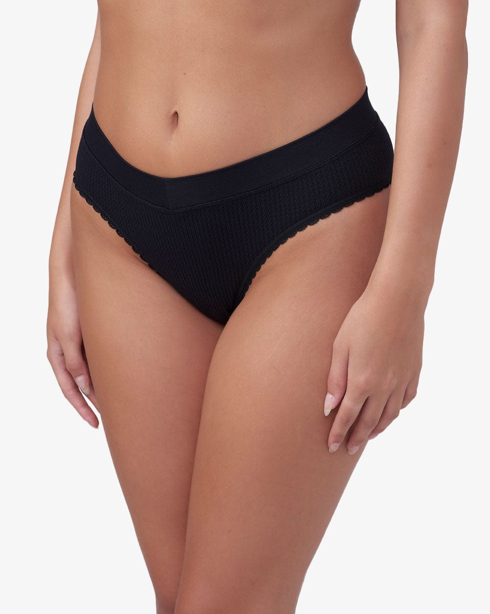 תחתון ברזילאי - BLACK – תמונה 2