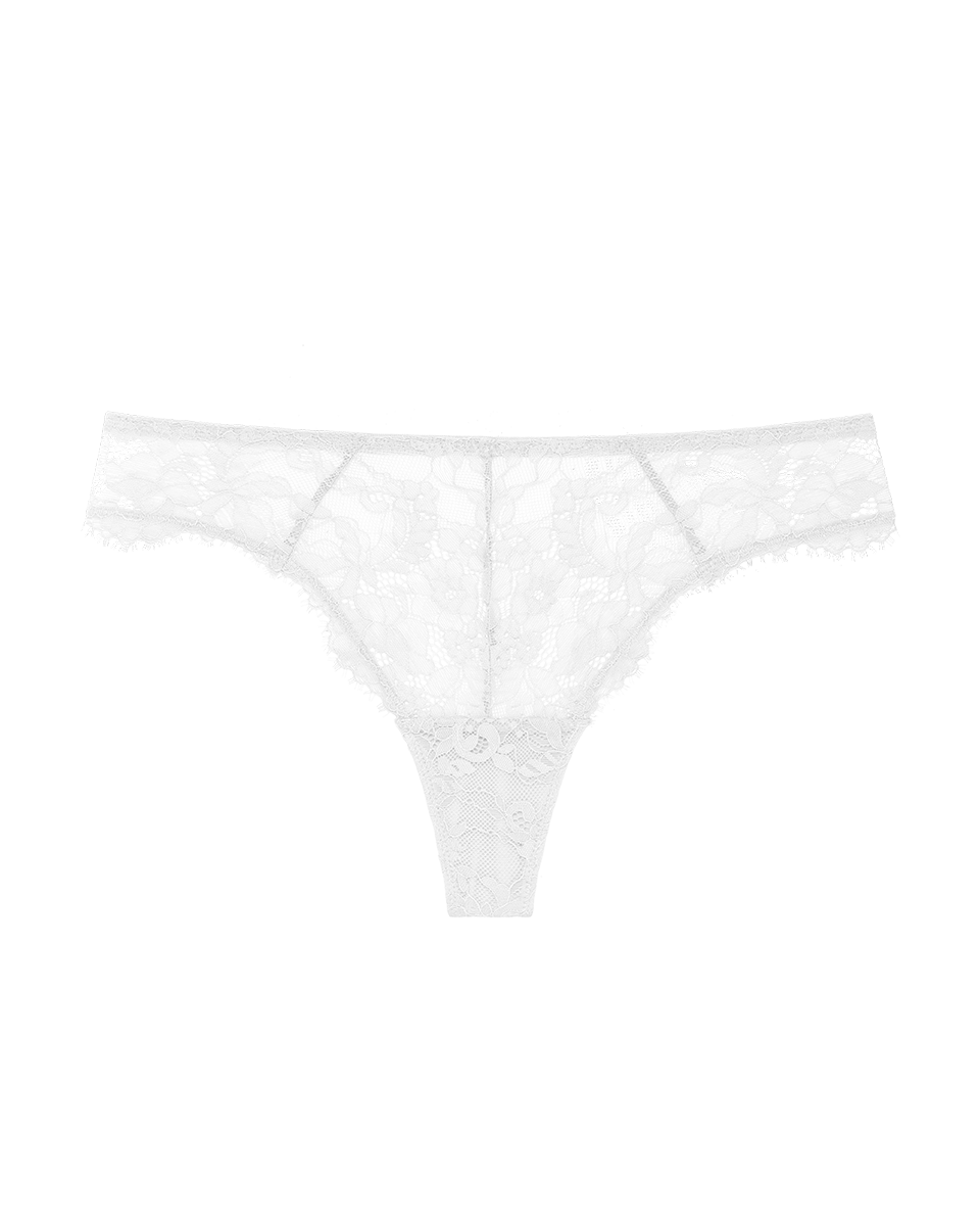 תחתון תחרה חוטיני גובה בשילוב רשת