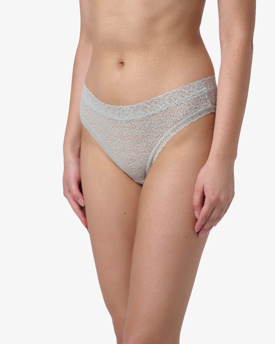 תחתון תחרה ביקיני - PALE AQUA – תמונה 2