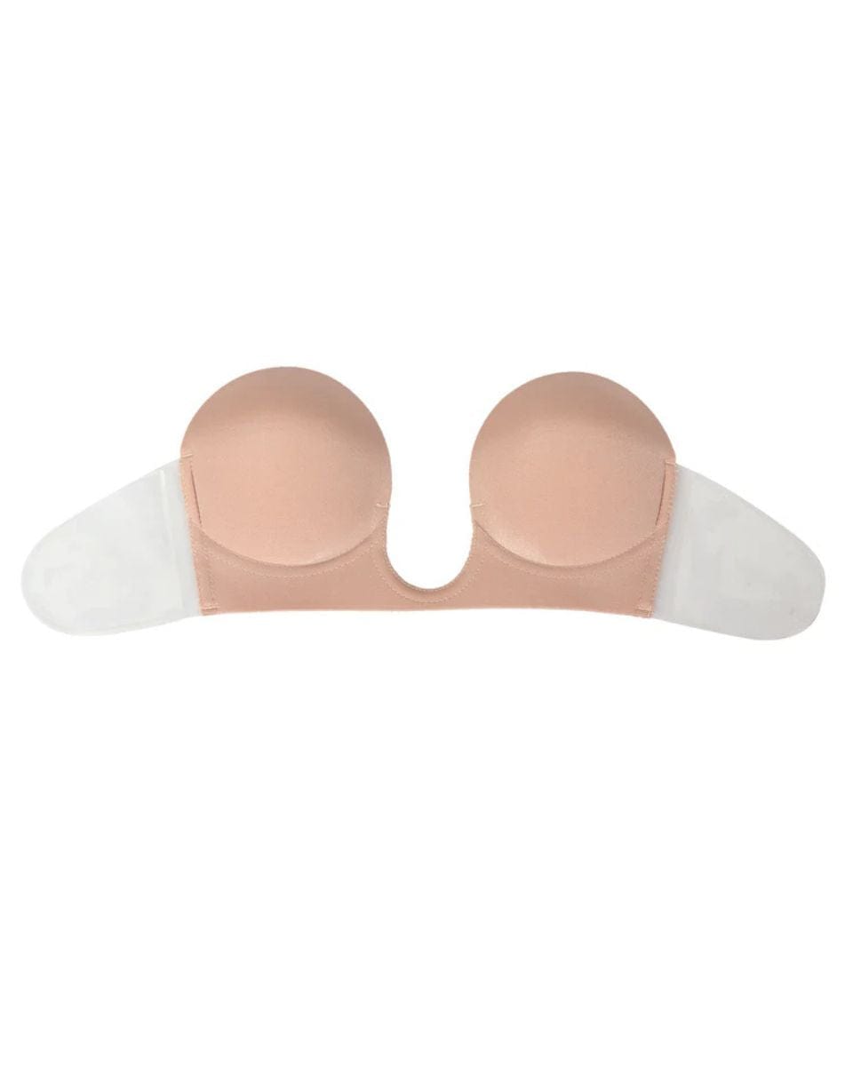 חזיית פוש אפ  נדבקת עם מחשוף U עמוק - NUDE – תמונה 1