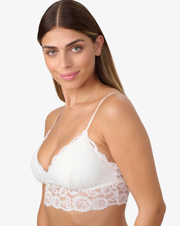 ברלט תחרה עם קאפ נשלף - IVORY – תמונה 2