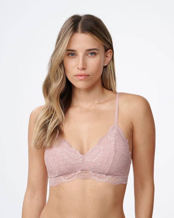 ברלט תחרה עם קאפ נשלף - DEEP BLUSH – תמונה 1