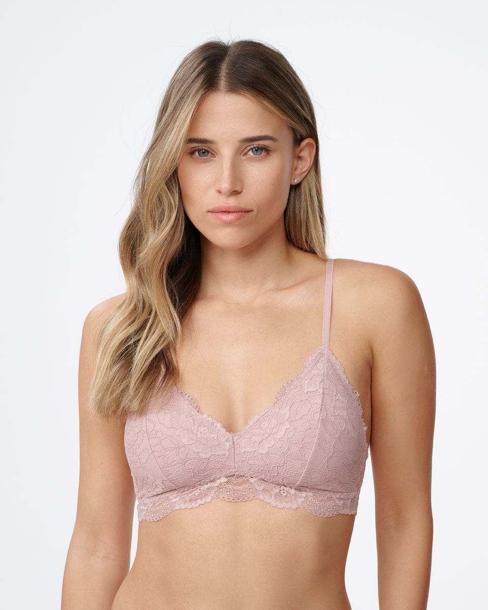 ברלט תחרה עם קאפ נשלף - DEEP BLUSH – תמונה 1