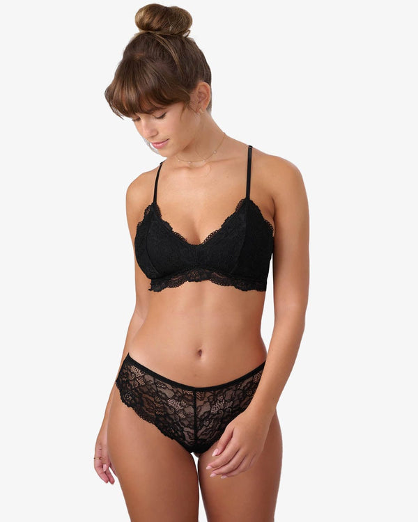 ברלט תחרה עם קאפ נשלף - BLACK – תמונה 4