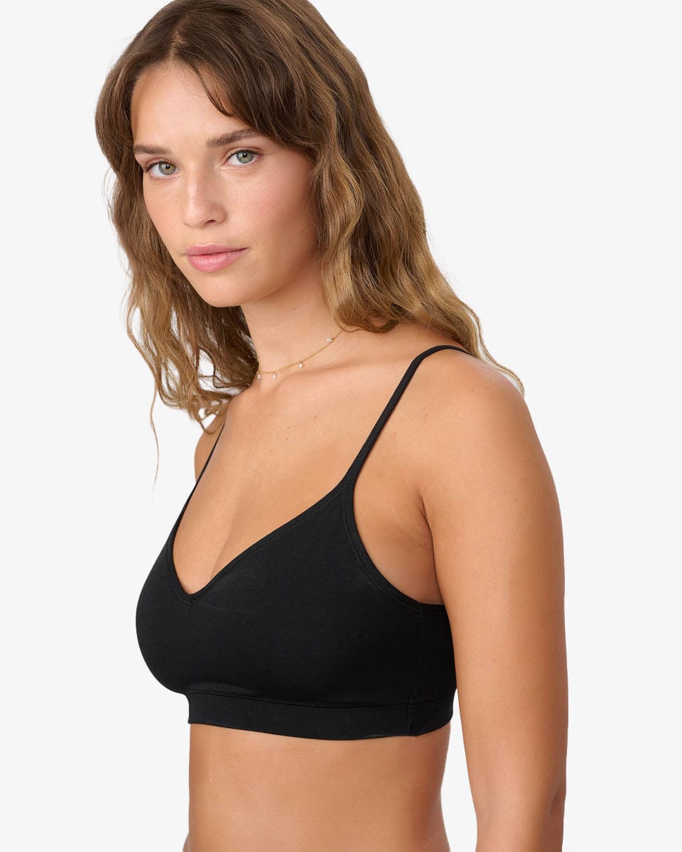 ברלט כותנה ויסקוזה עם קאפ נשלף - BLACK – תמונה 2