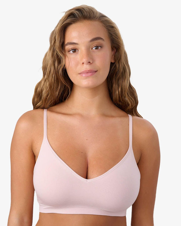 ברלט כותנה ויסקוזה עם קאפ נשלף - PINK – תמונה 1