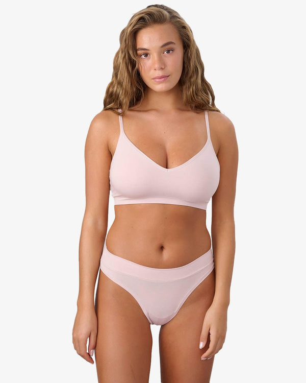 ברלט כותנה ויסקוזה עם קאפ נשלף - PINK – תמונה 4