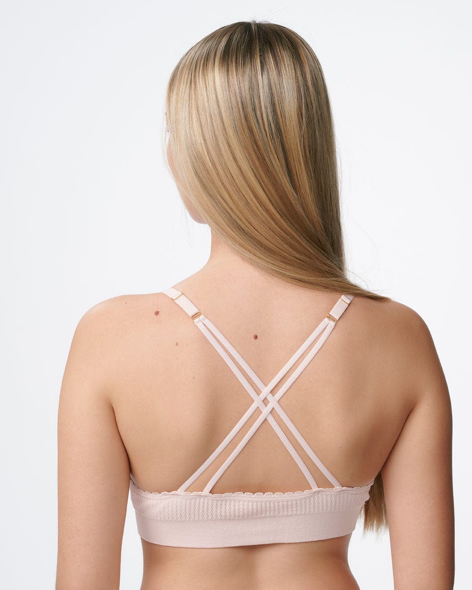 ברלט טקסטורת צמה סימלס קאפ נשלף - PALE PINK – תמונה 3