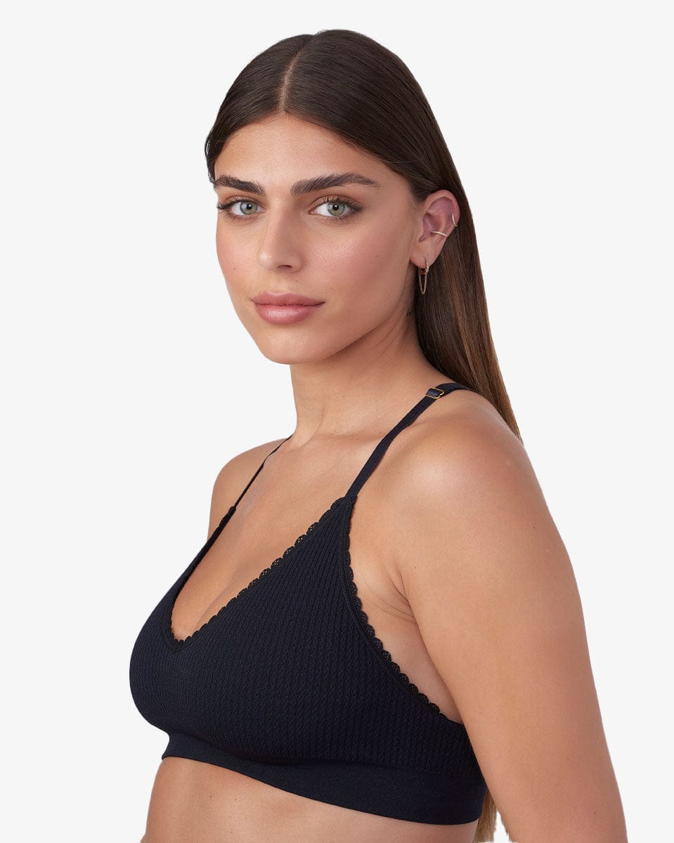 ברלט טקסטורת צמה סימלס קאפ נשלף - BLACK – תמונה 2