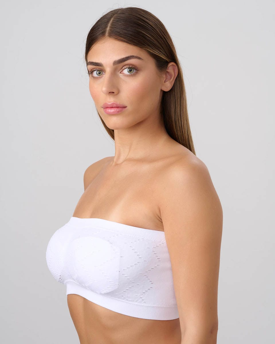 ברלט סטרפלס סימלס דו צדדי - WHITE – תמונה 2