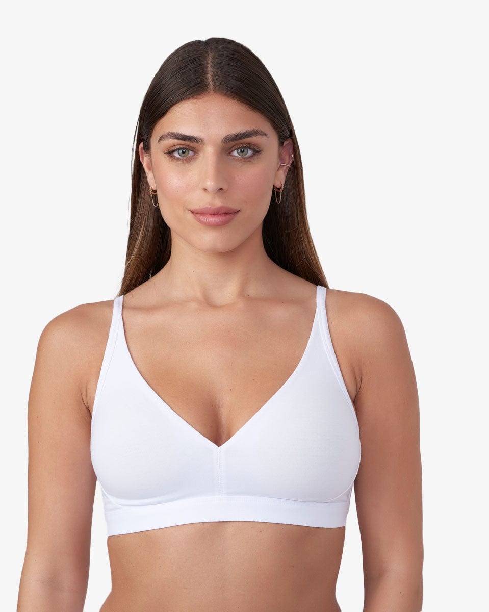 ברלט כותנה אלסטן - WHITE – תמונה 1