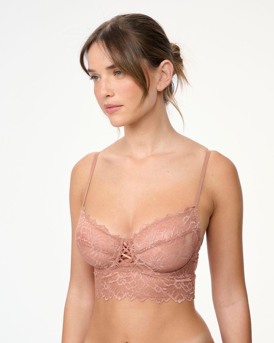 ברלט תחרה עשירה ללא ריפוד - AMBER – תמונה 2