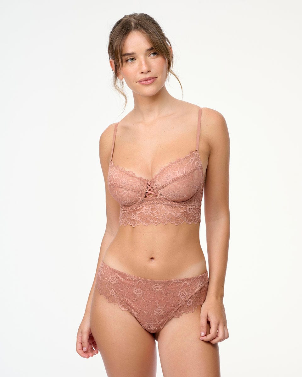 ברלט תחרה עשירה ללא ריפוד - AMBER – תמונה 4