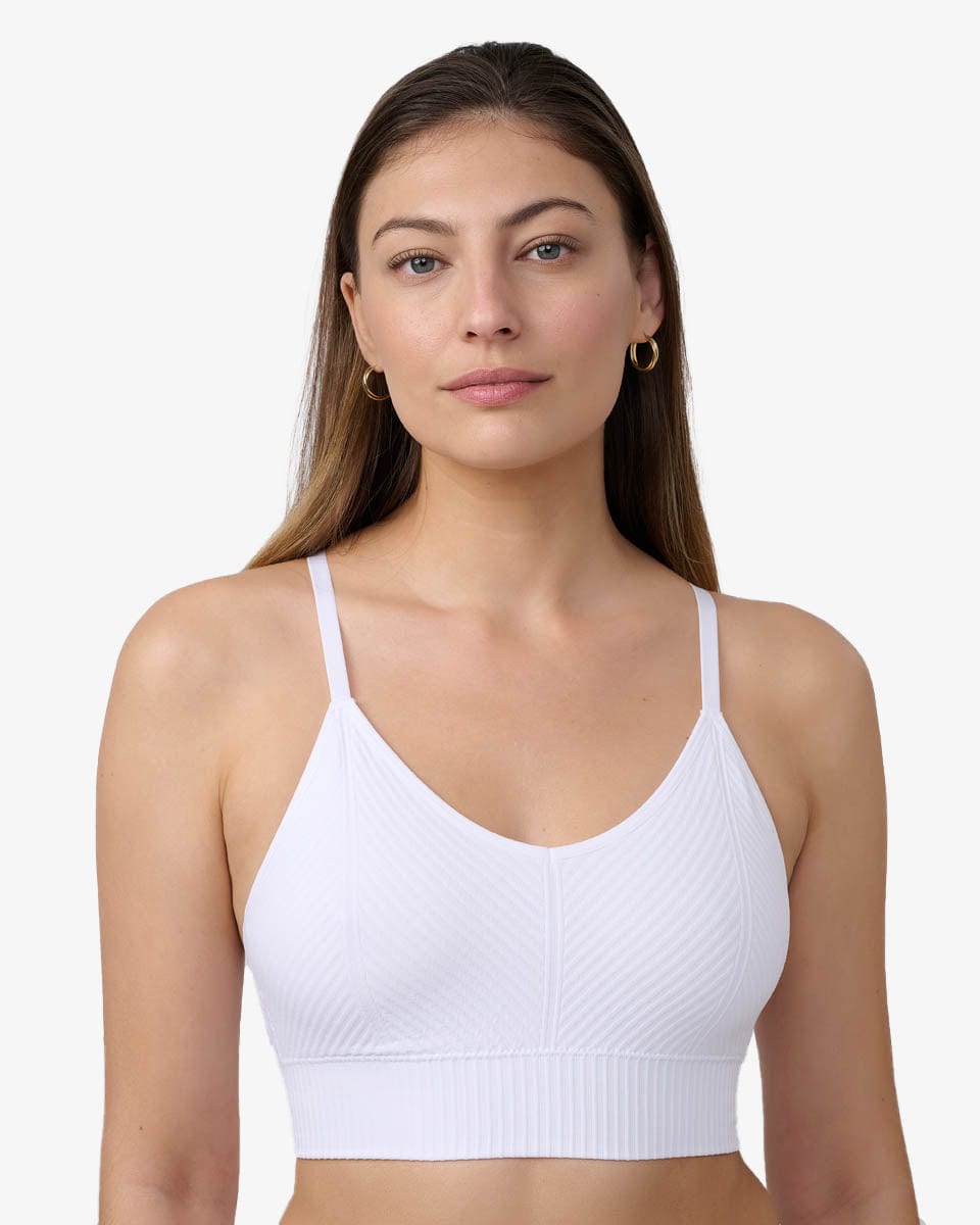 ברלט ריב אלכסוני סימלס - WHITE – תמונה 1