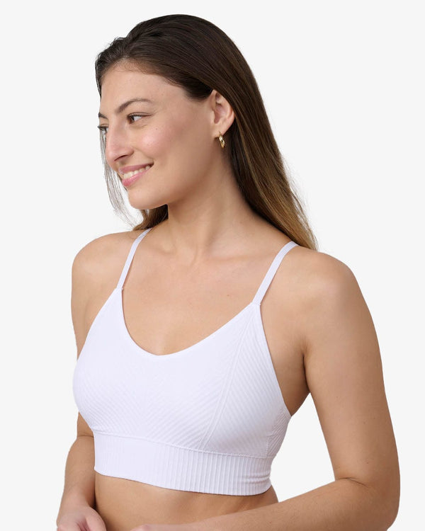 ברלט ריב אלכסוני סימלס - WHITE – תמונה 2