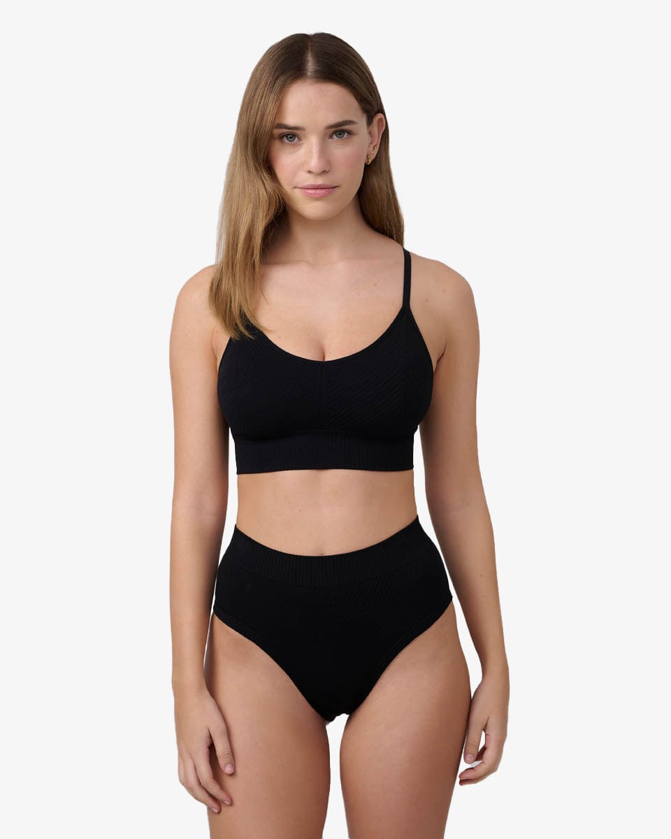 ברלט ריב אלכסוני סימלס - BLACK – תמונה 4