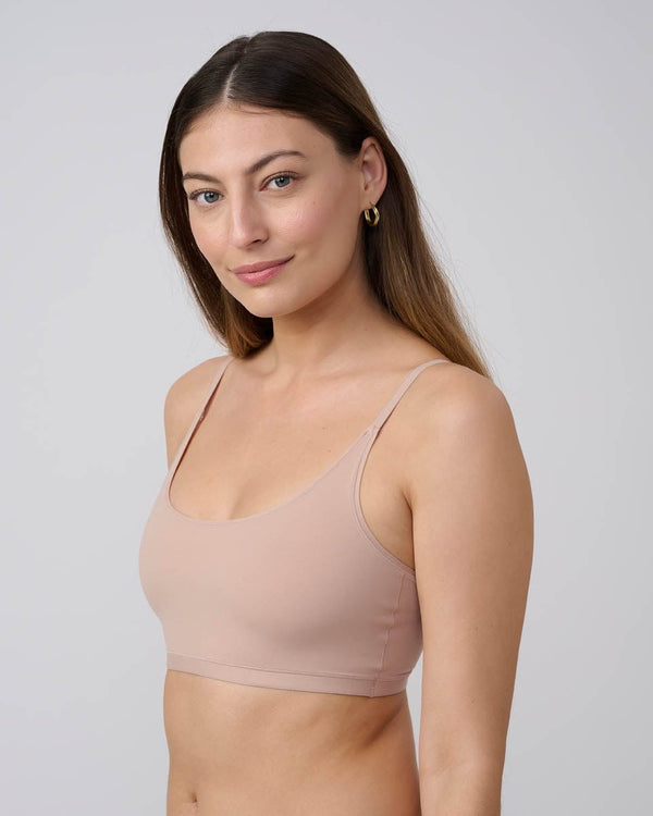 ברלט ללא ריפוד  במפתח scoop  עגול - NUDE – תמונה 2