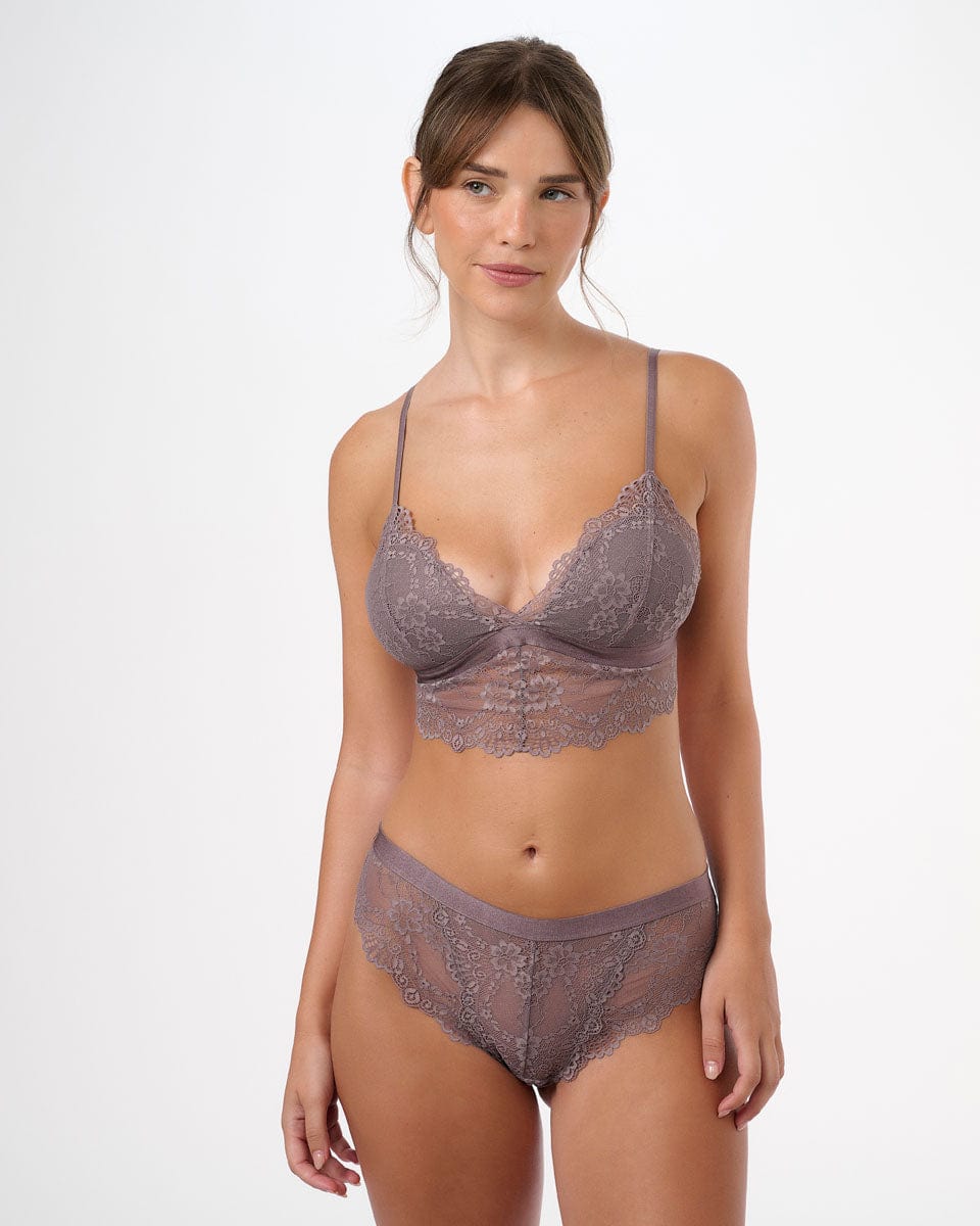 ברלט משולשים כריות מובנות מתחרה עדינה ורומנטית